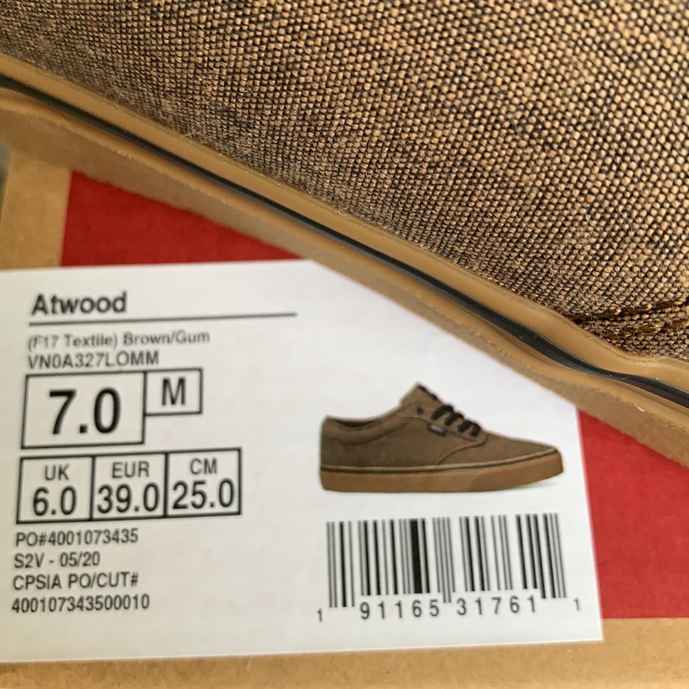 VANS ATWOOD F17 TEXTILE BROWN/GUM WMNS - Picture 14 of 14